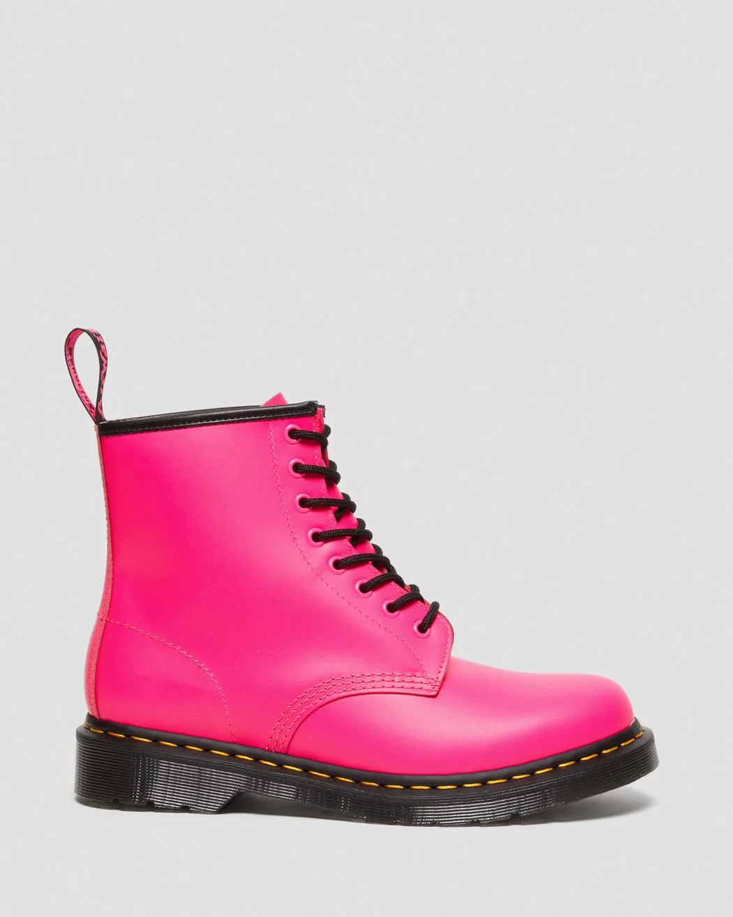 1460 Clash Pink Smooth Leather Lace Up Boot