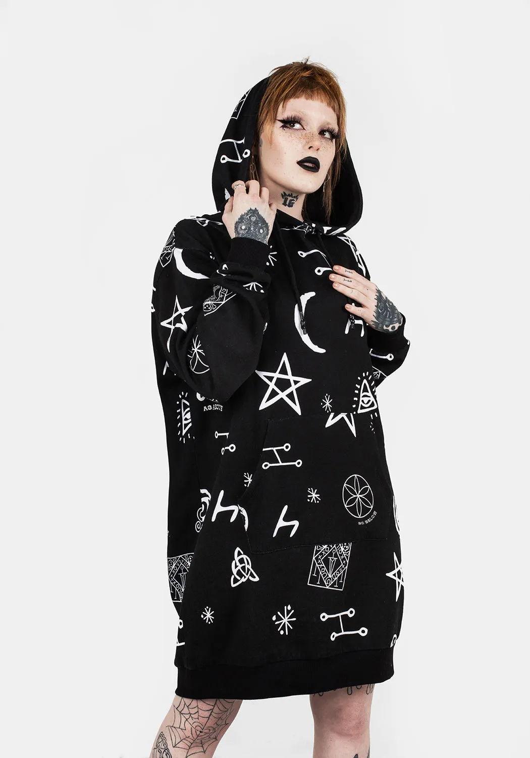 ABOVE BELOW SLOUCHY HOODIE