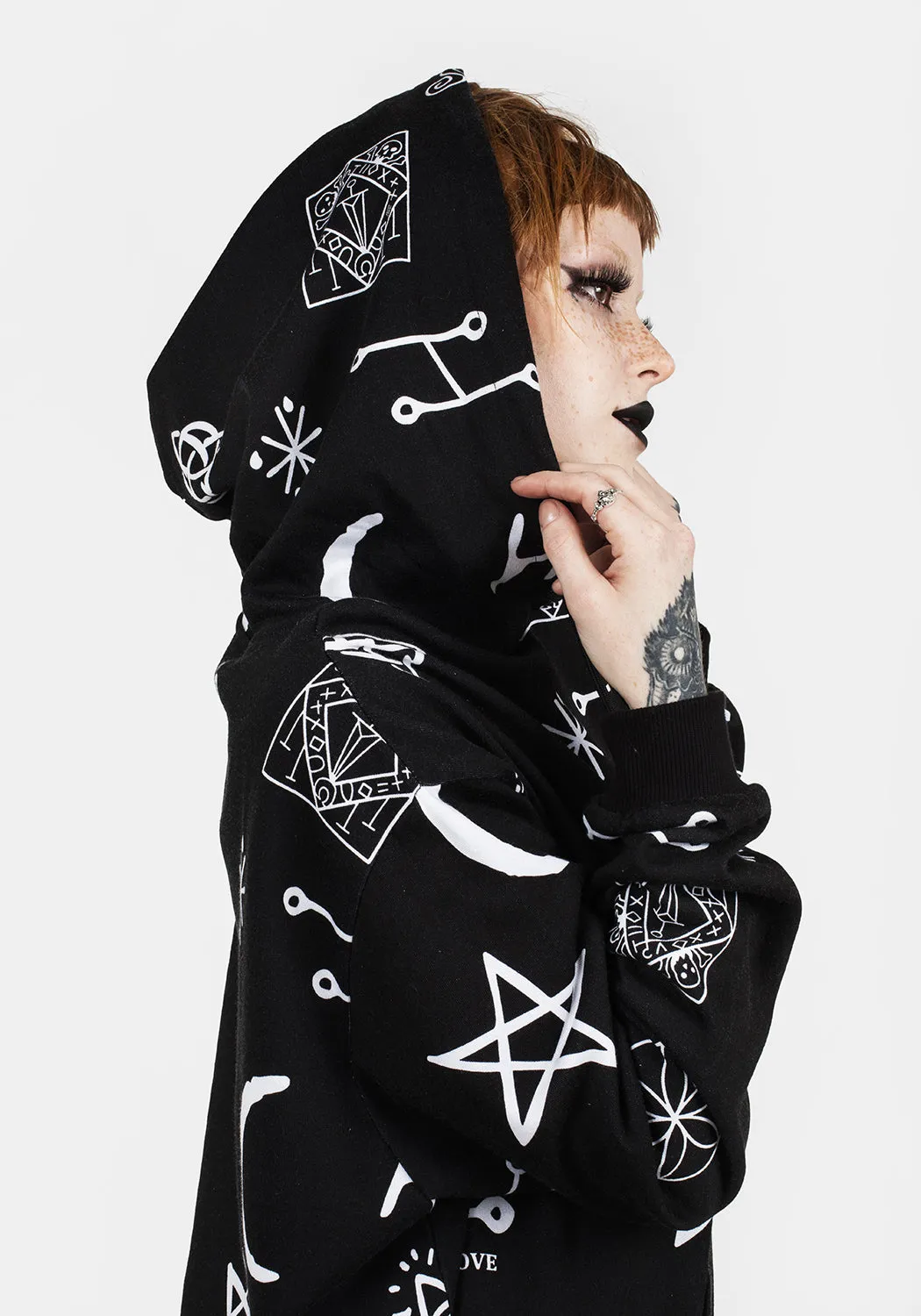 ABOVE BELOW SLOUCHY HOODIE