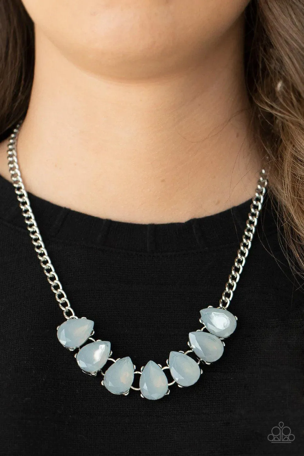 Above The Clouds Silver Necklace - Paparazzi Accessories