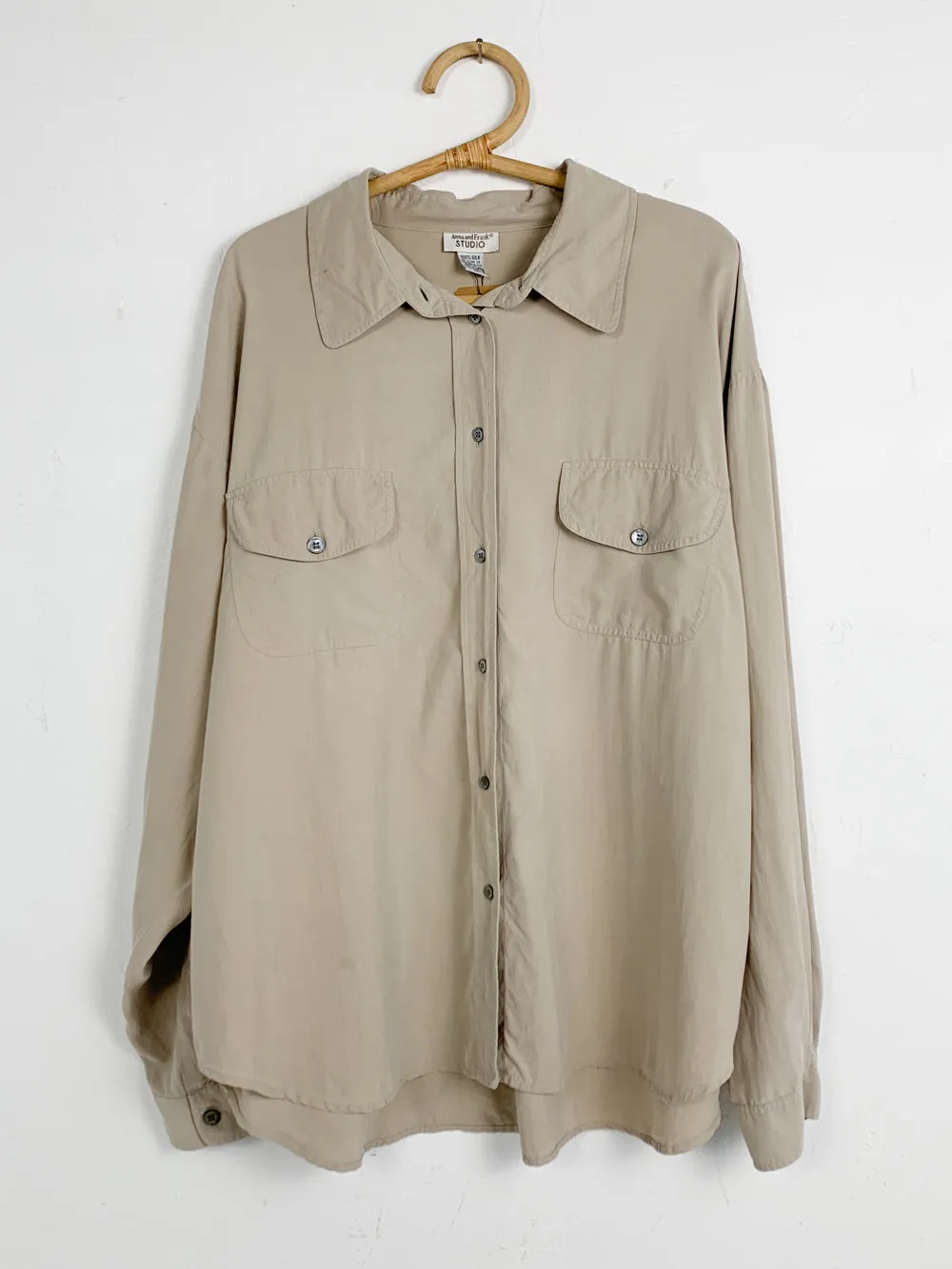 Anne&Frank Stone Silk Button Up