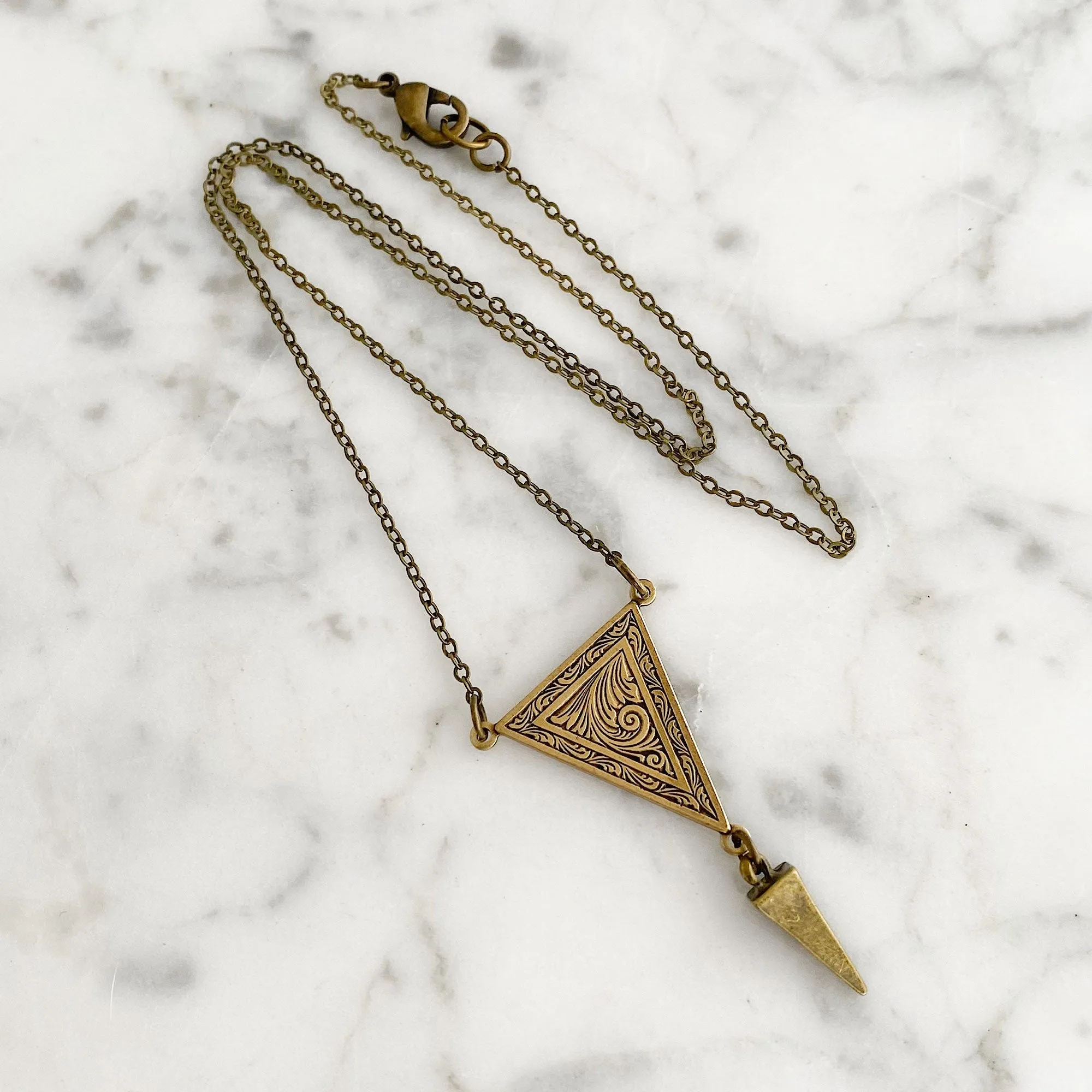 ARCHIE Art Deco style pendant necklace