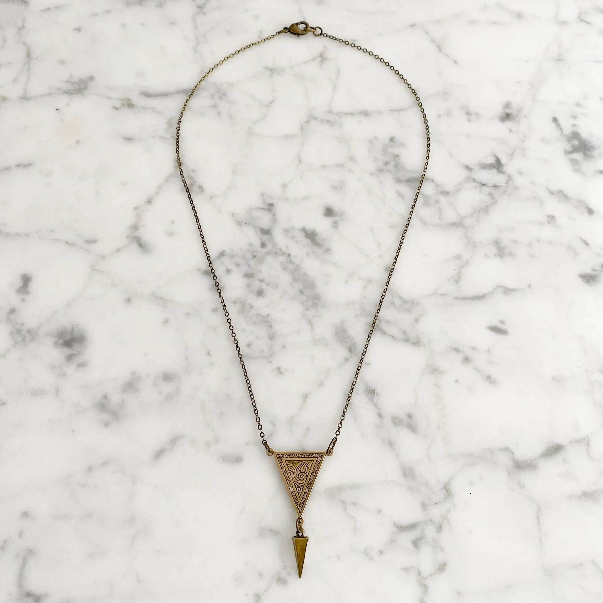 ARCHIE Art Deco style pendant necklace