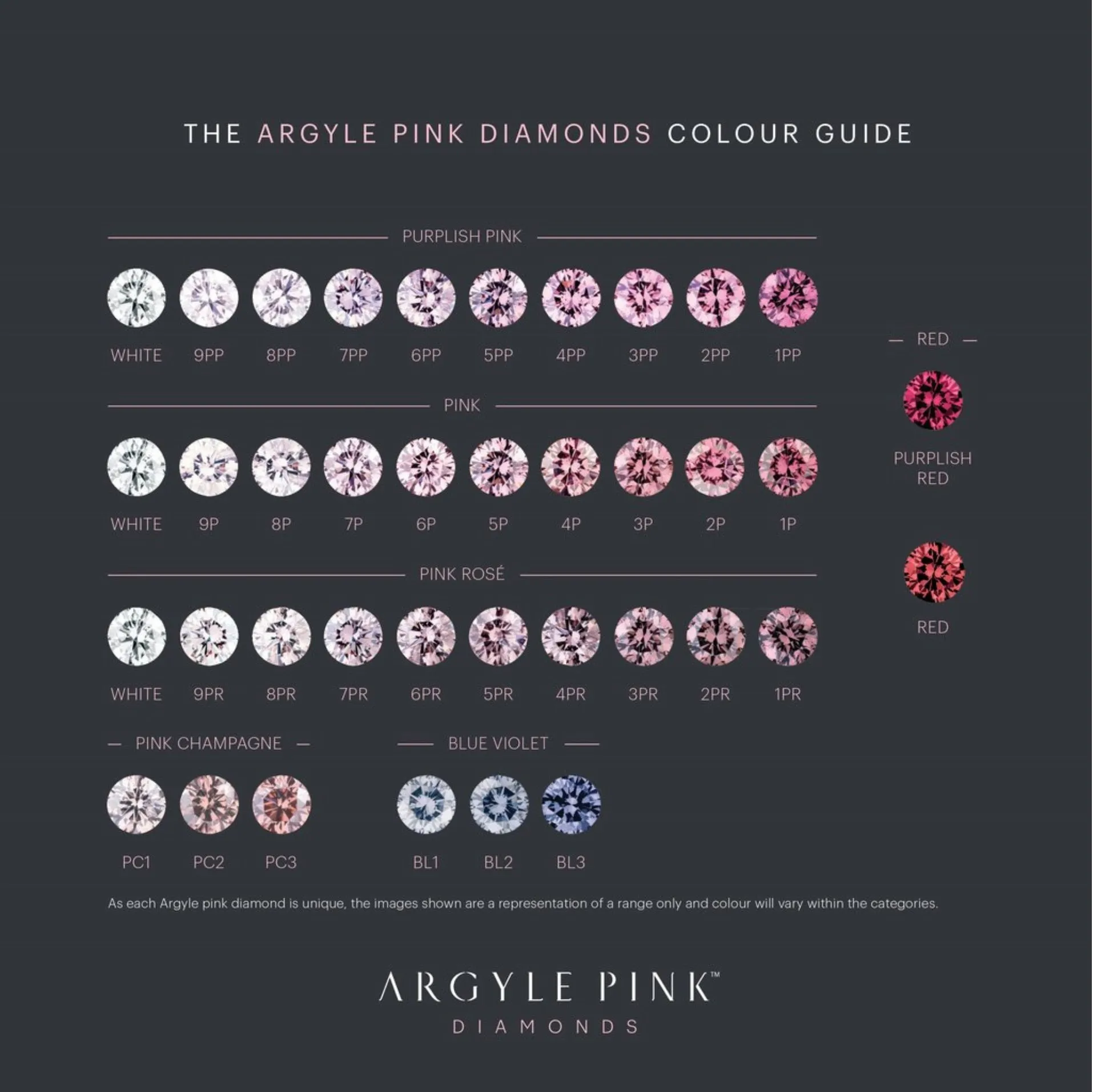 Argyle Pink Diamonds 'Collector's Edition' Fancy Pink Rosé Argyle Pink Diamonds