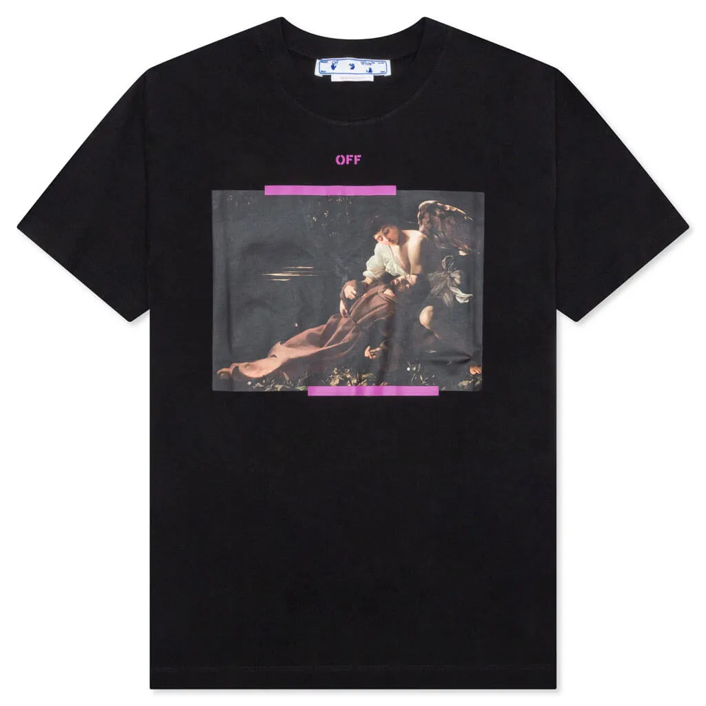 Arrow Caravaggio St Francis Slim S/S Tee - Black/Cyclamen