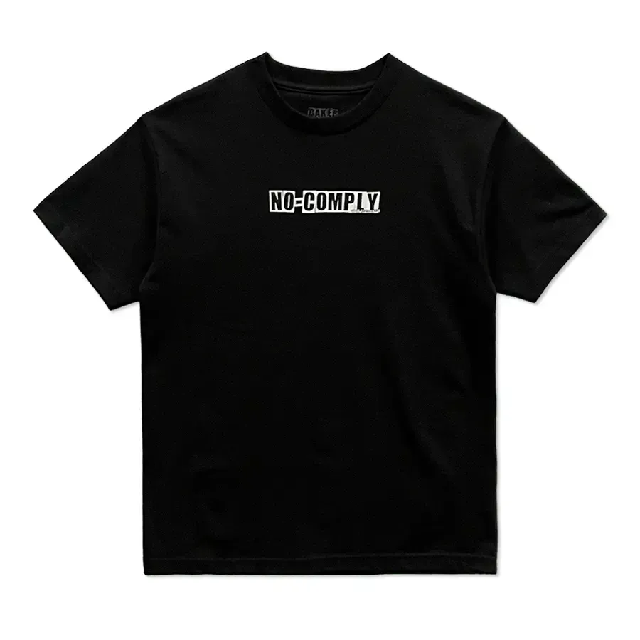 Baker Skateboards x No-Comply Brand Logo Tee Shirt - Black