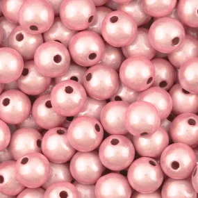 Beads-10mm Miracle Beads-Round-Pink-Quantity 20 Loose Beads