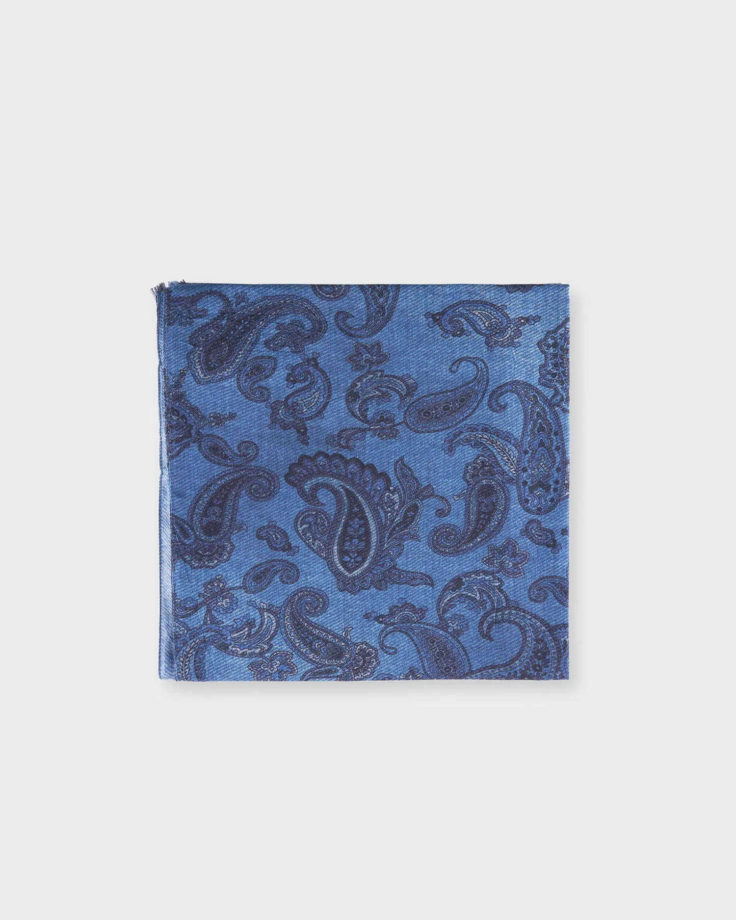 Blue Paisley Lighweight Modal Scarf