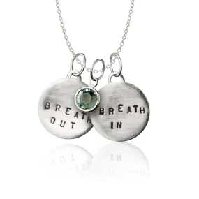 Breath In - Breath Out Necklace: Jewelry to become calm, centered, and energized