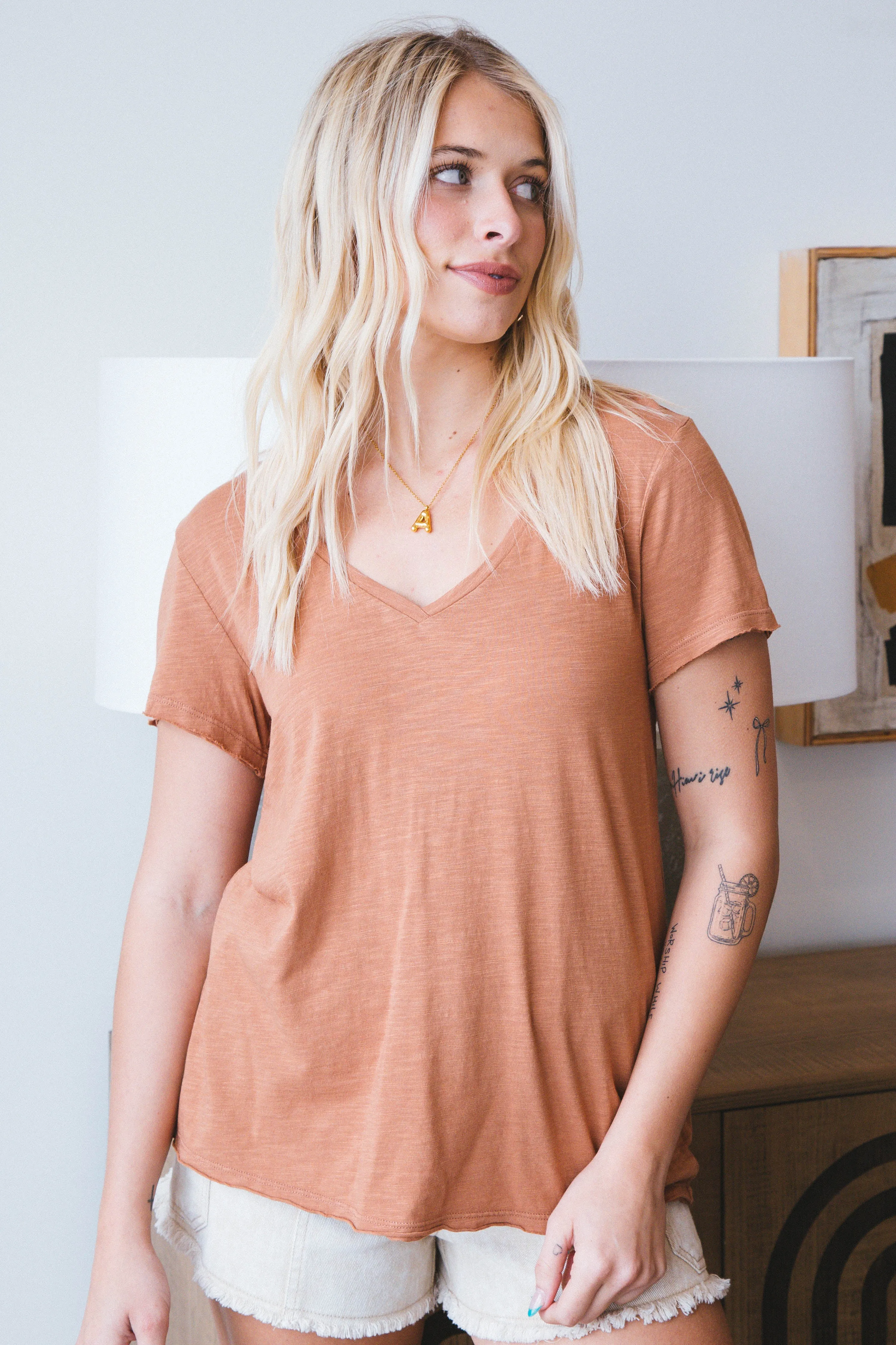 Carefree Tee, Mocha Mousse | Sanctuary