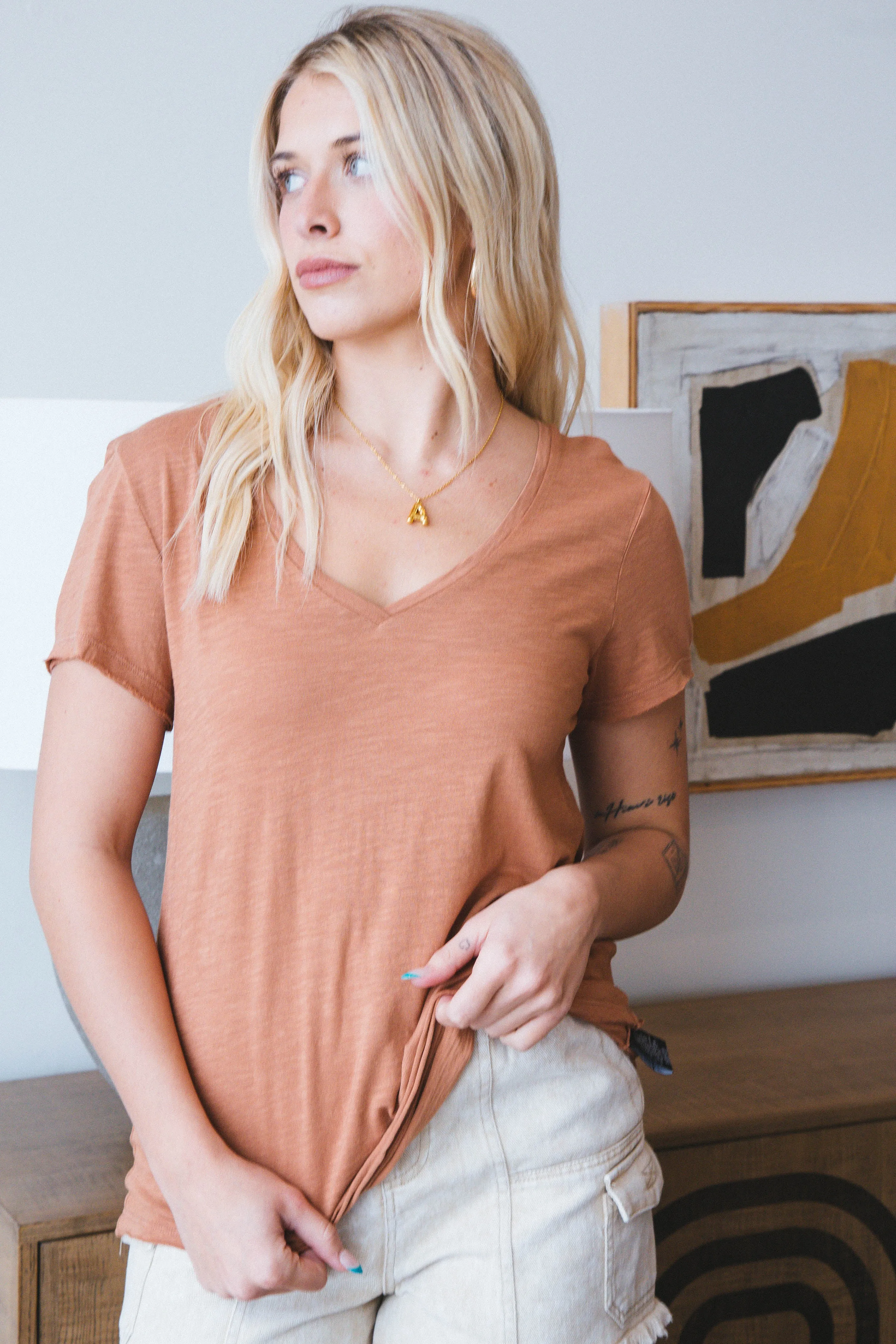 Carefree Tee, Mocha Mousse | Sanctuary