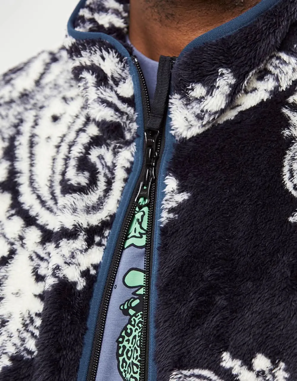 Carhartt WIP Jebson Sweat Jacket - Paisley Big Print/Black/Squid