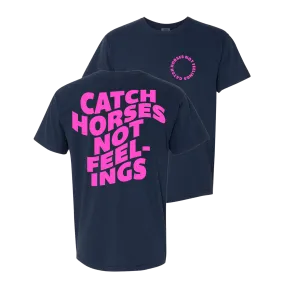 CATCH HORSES - NAVY TEE