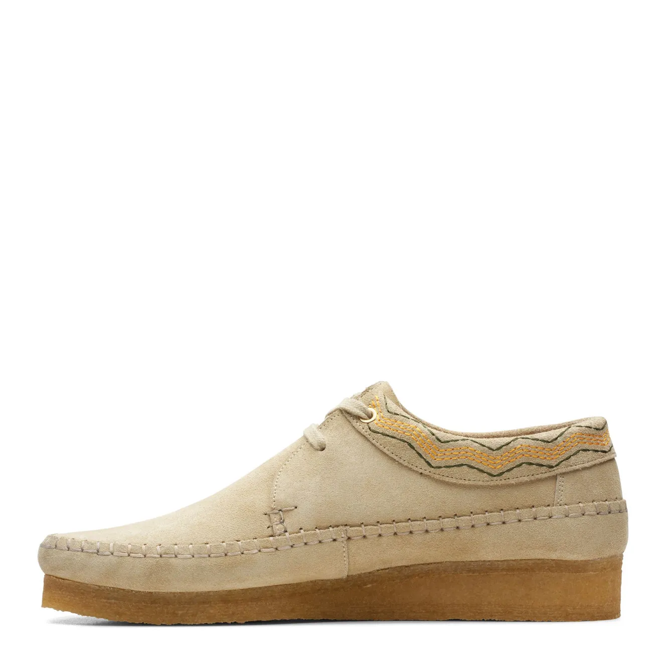 Clarks Weaver Maple Suede Embroidery