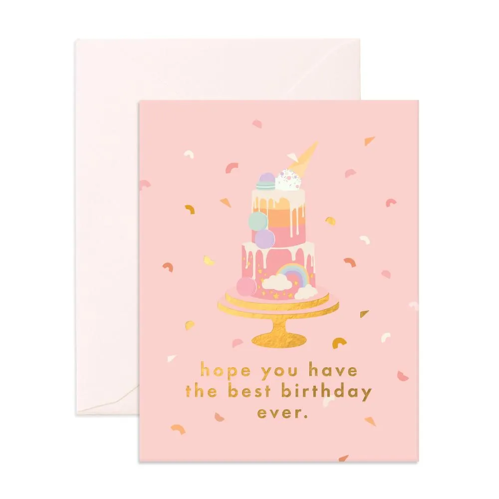 Fox and Fallow - Best Birthday Cake Greeting Card