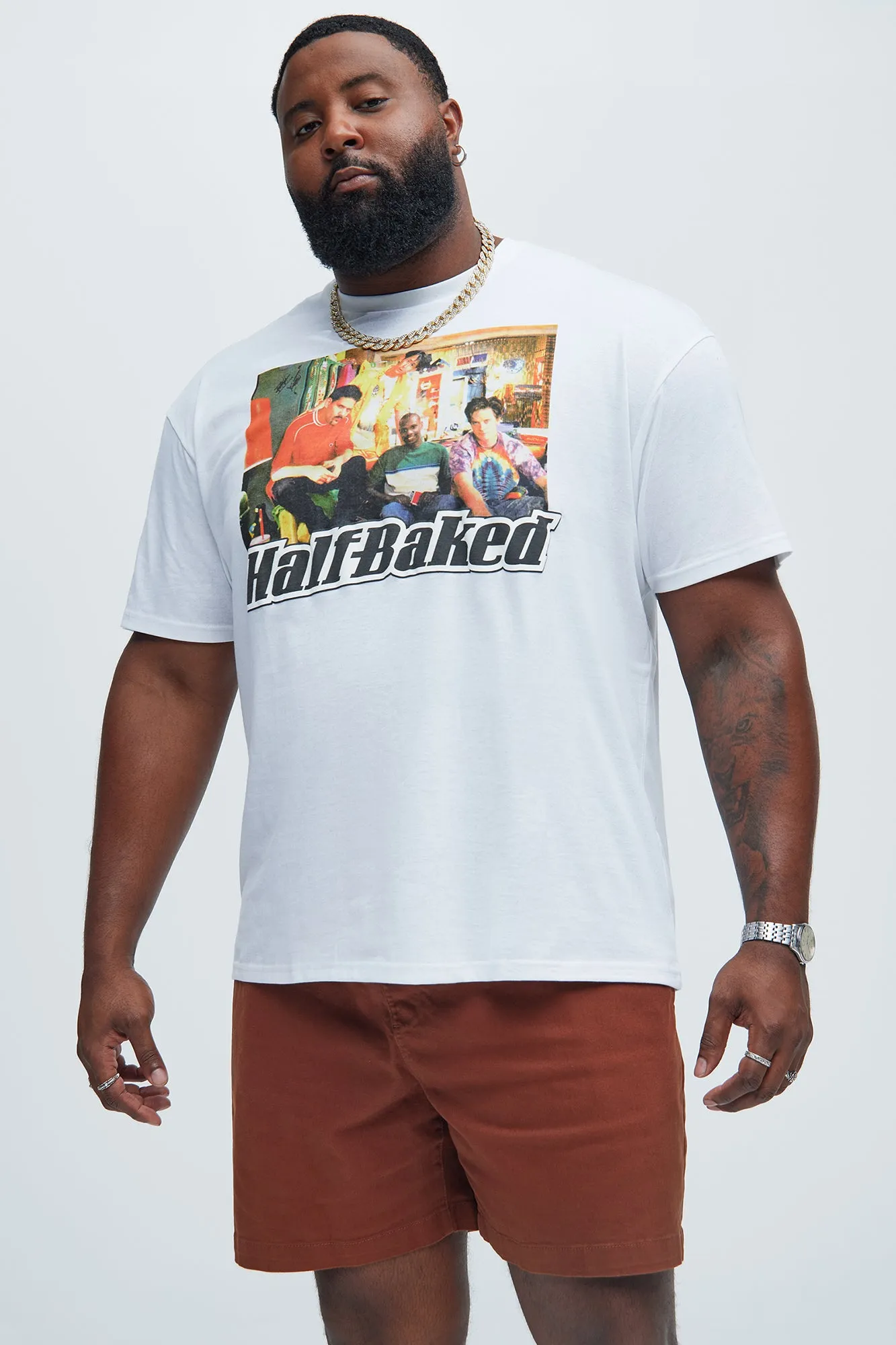 Half Baked Couch Short Sleeve Tee - White