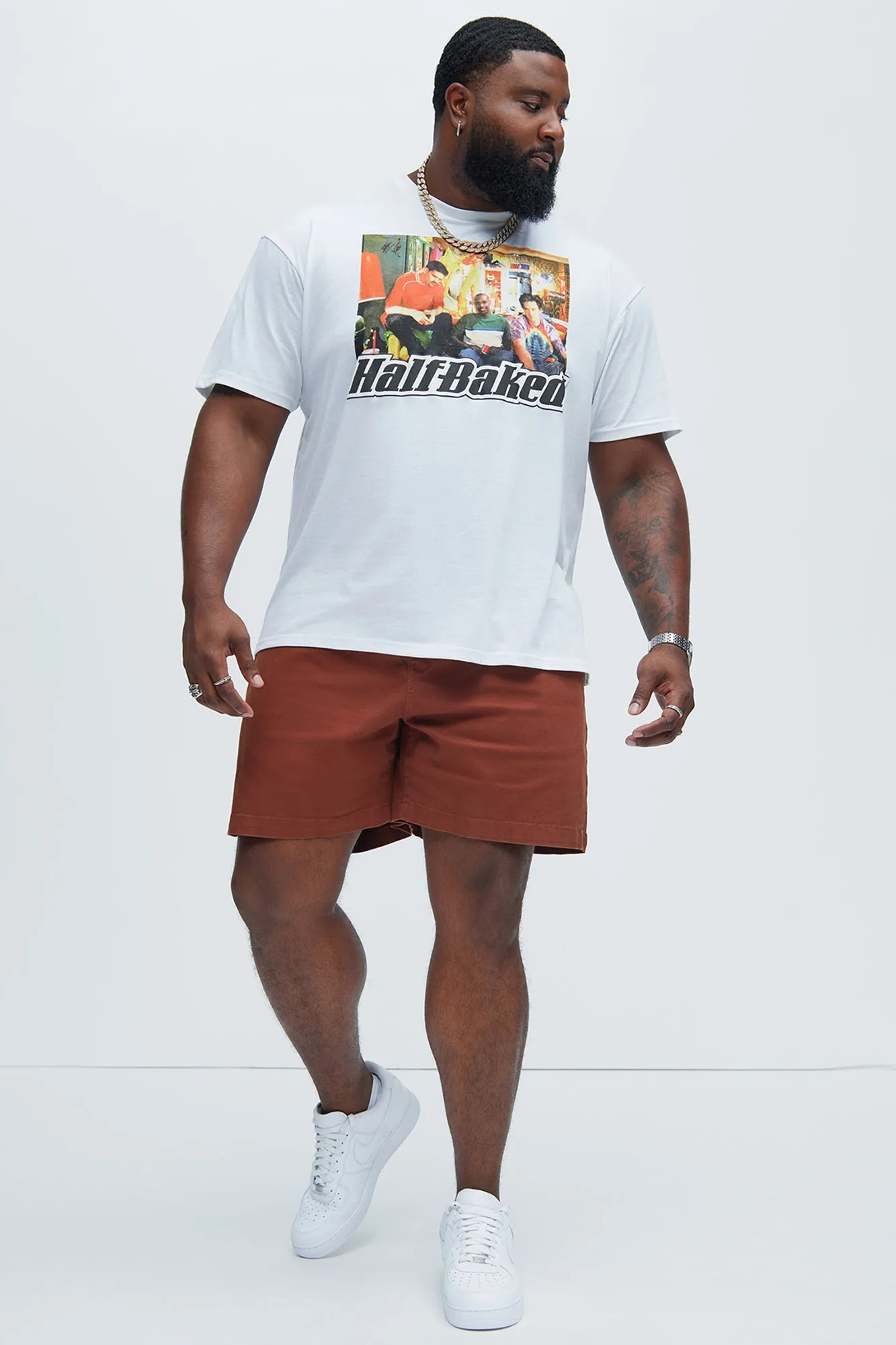 Half Baked Couch Short Sleeve Tee - White