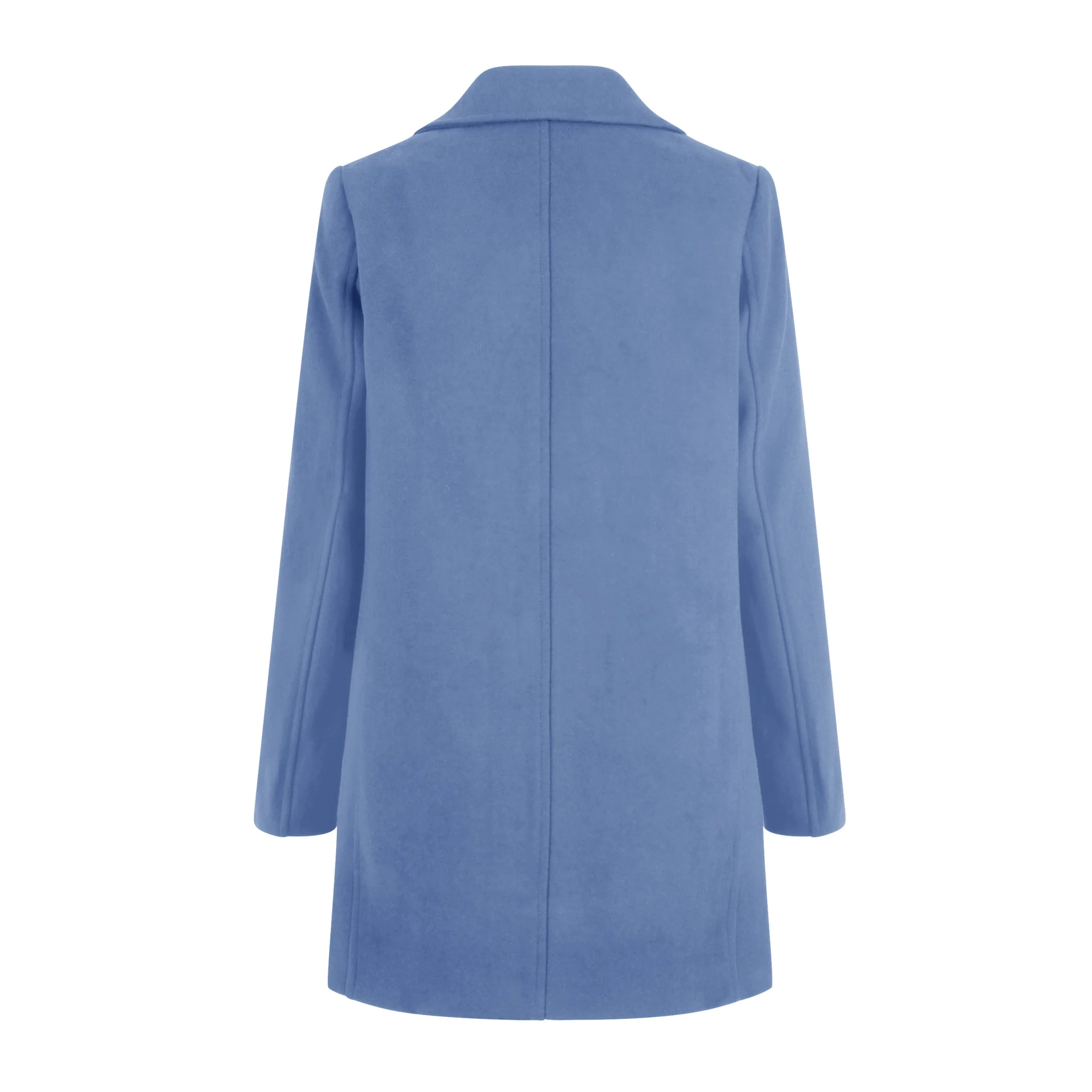 Haute Edition Women's Wool Blend Single Lapel Blazer Peacoat With Pockets