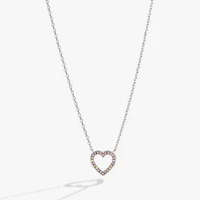 Heart and Crystal Necklace