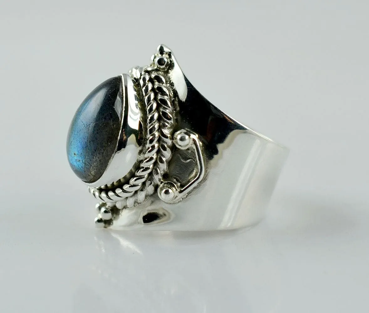 Labradorite 925 Sterling Silver Handmade Ring for Women