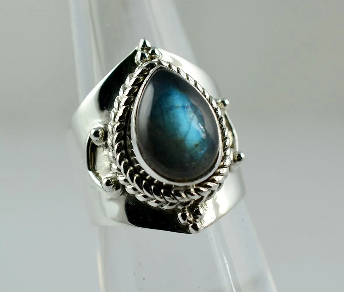 Labradorite 925 Sterling Silver Handmade Ring for Women