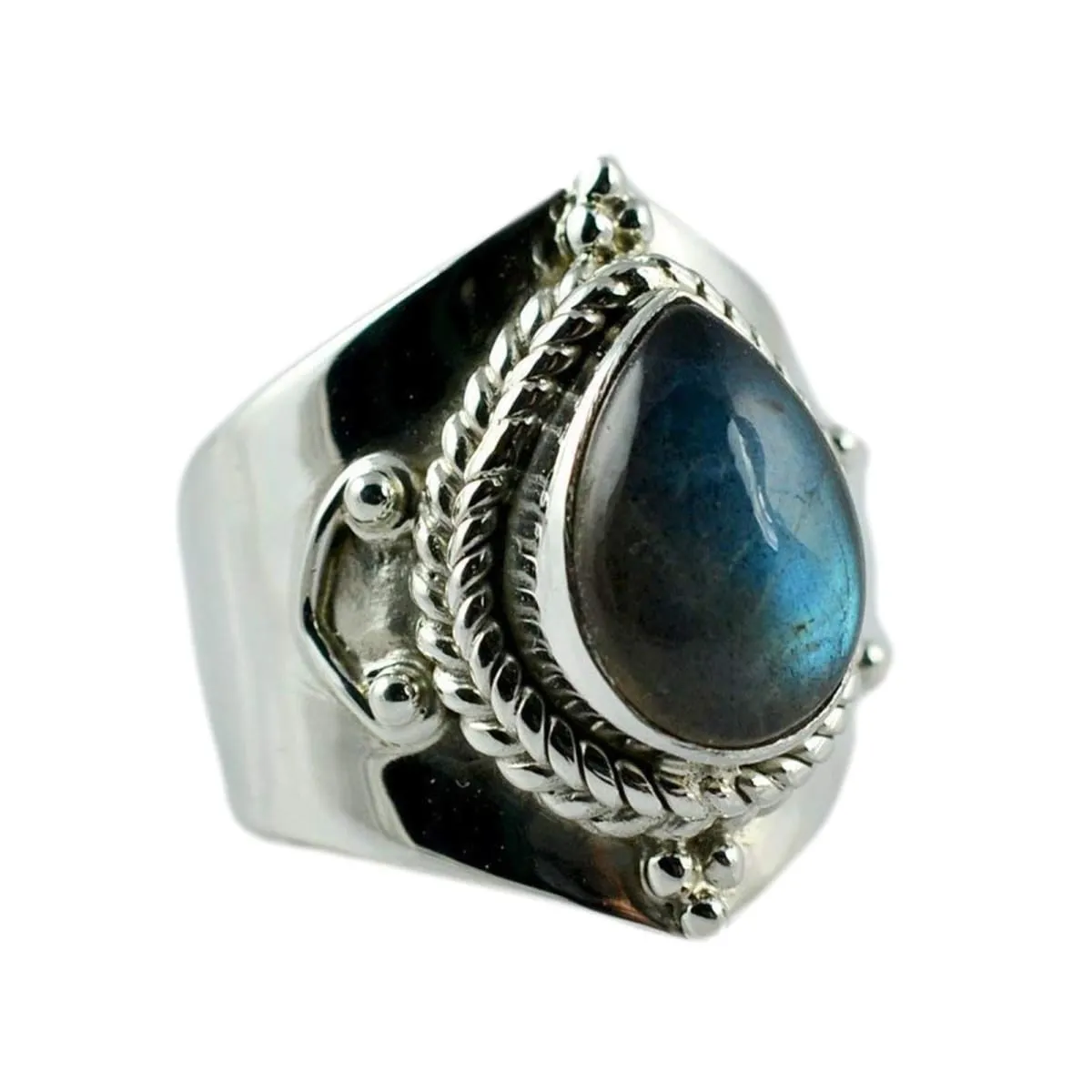 Labradorite 925 Sterling Silver Handmade Ring for Women