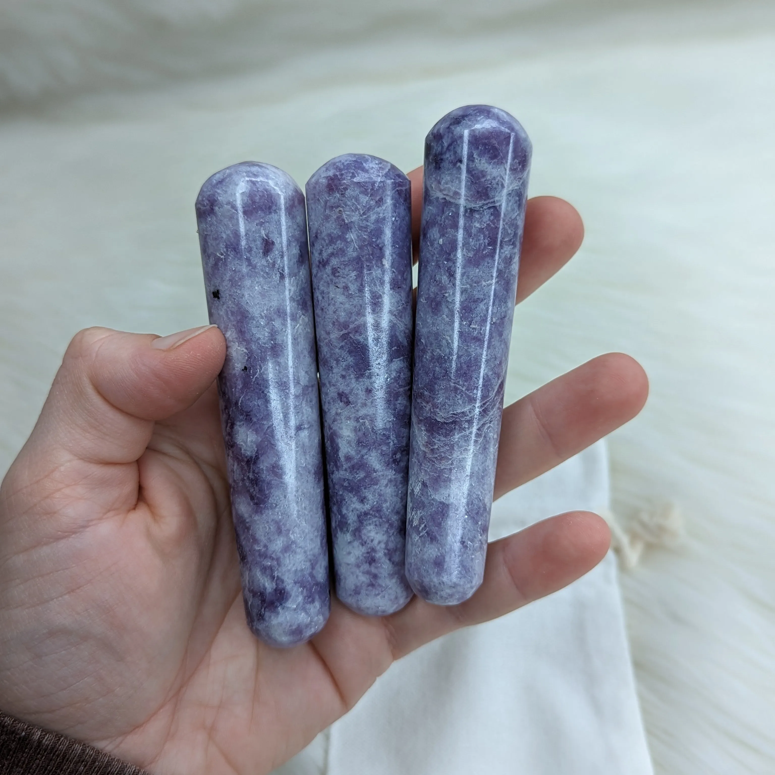 Lepidolite Wand ~ Ideal for Massage!