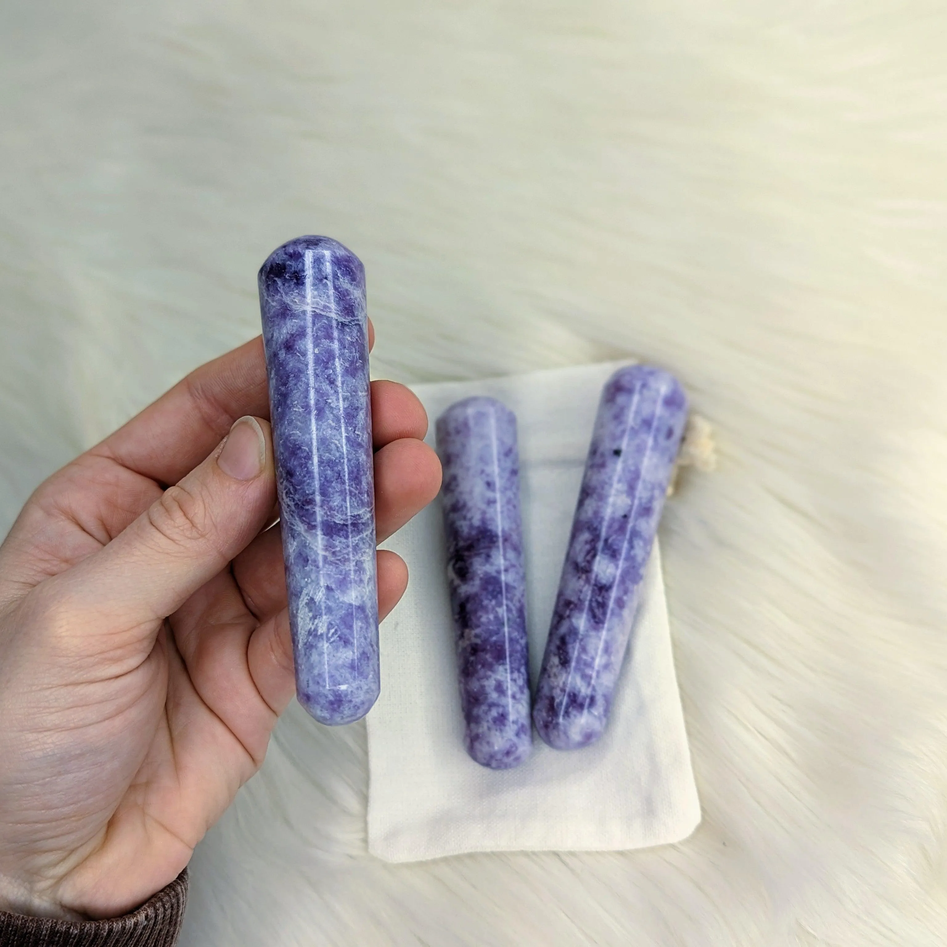 Lepidolite Wand ~ Ideal for Massage!