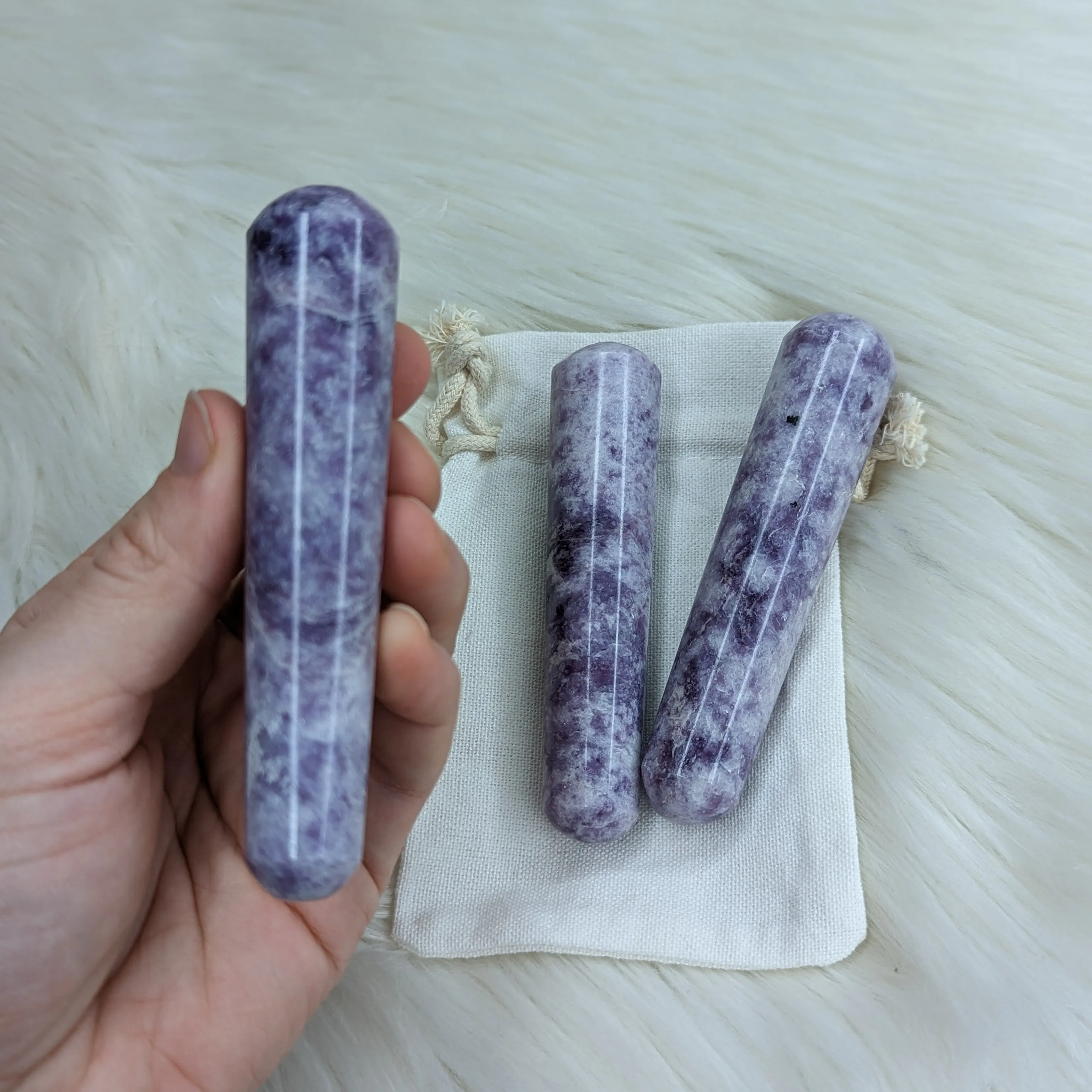 Lepidolite Wand ~ Ideal for Massage!