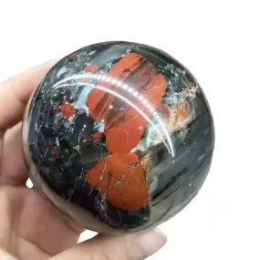 Natural African Bloodstone Crystal Ball