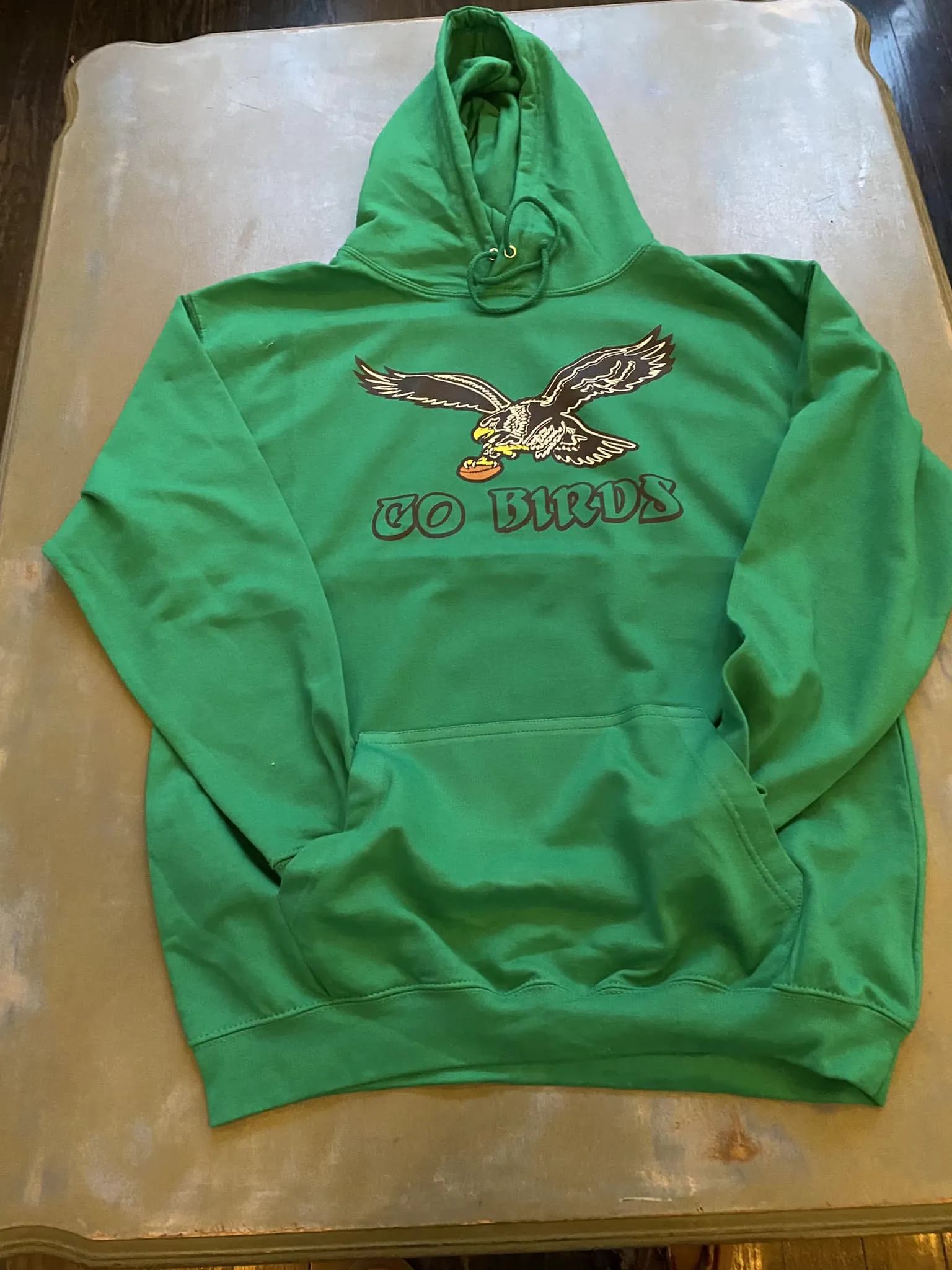 New Kelly Green Go Birds (black bird) Hoodie ( ETA 1 week )