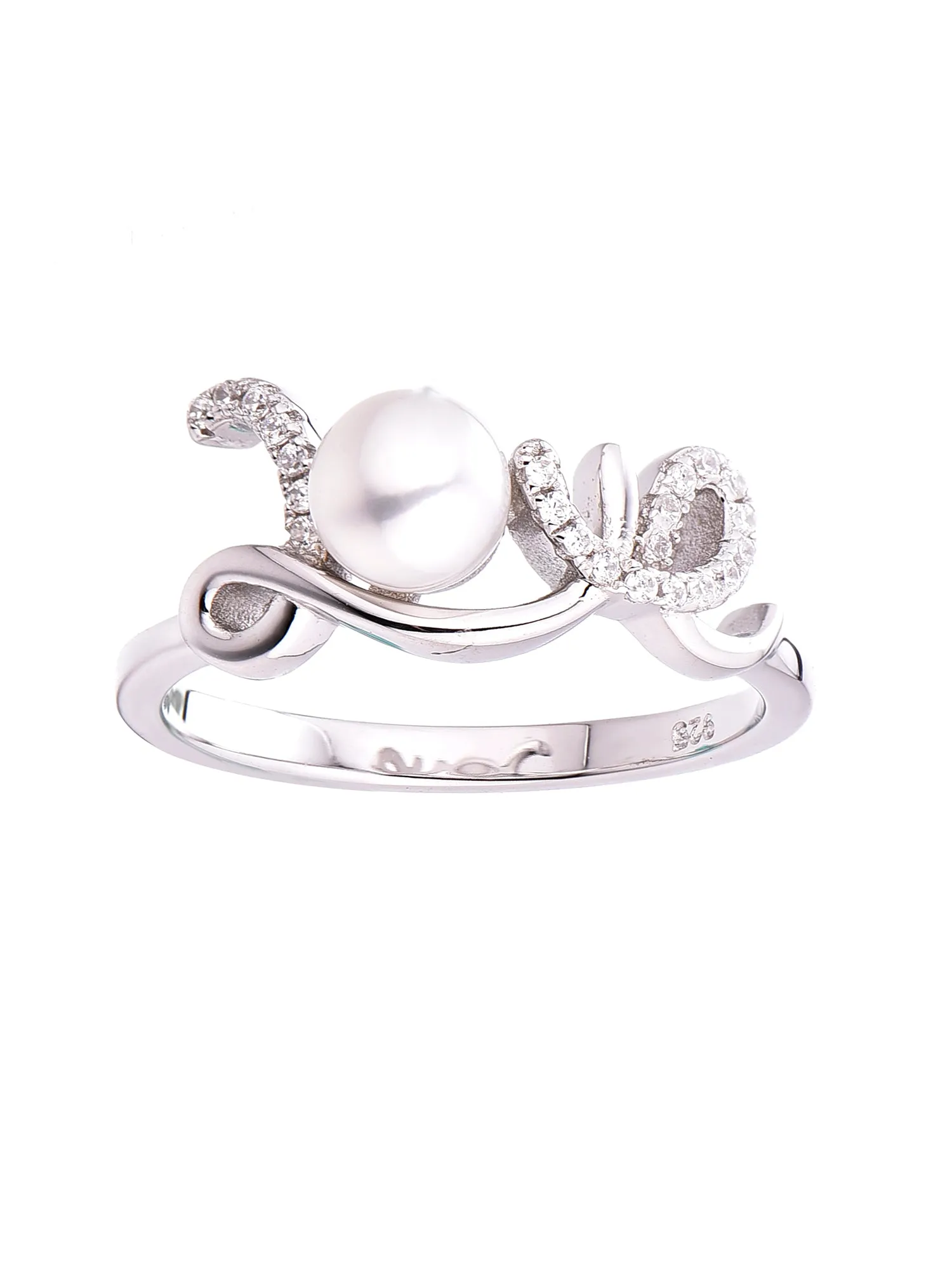 Pearl Love 925 Sterling Silver Ring