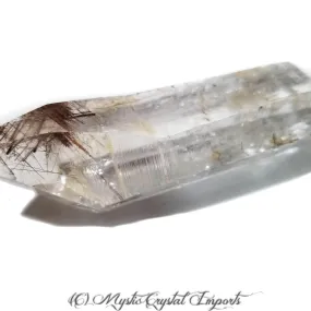 Rare Rutilated Quartz Lemurian Seed Point-Wand