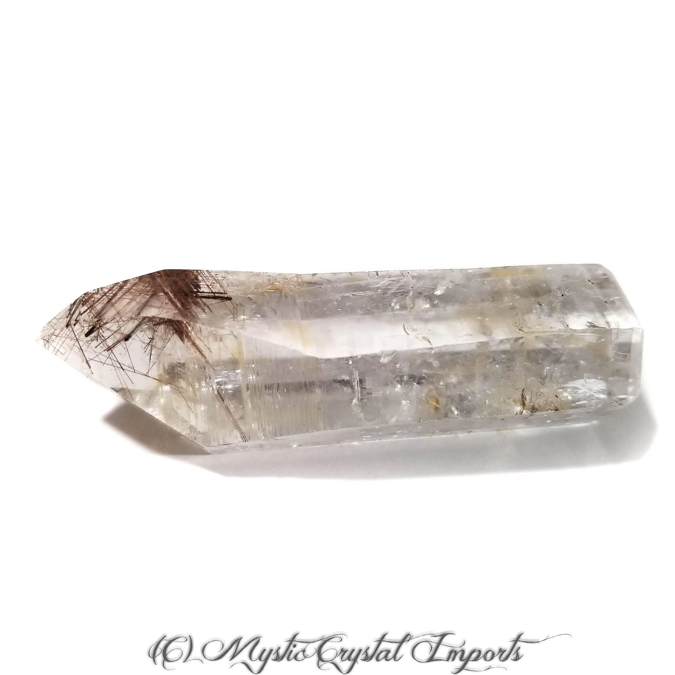 Rare Rutilated Quartz Lemurian Seed Point-Wand