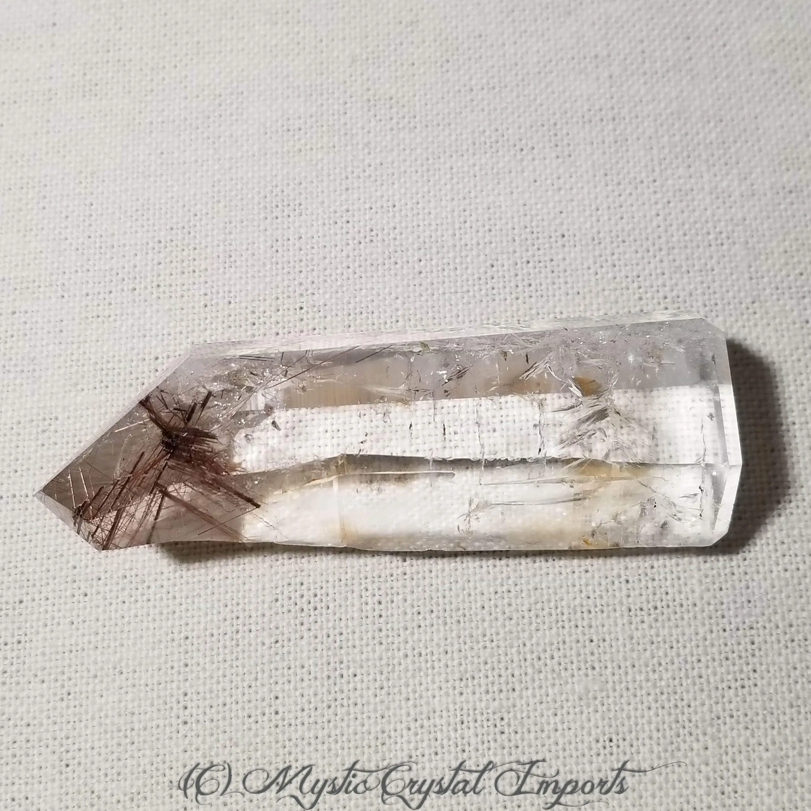 Rare Rutilated Quartz Lemurian Seed Point-Wand