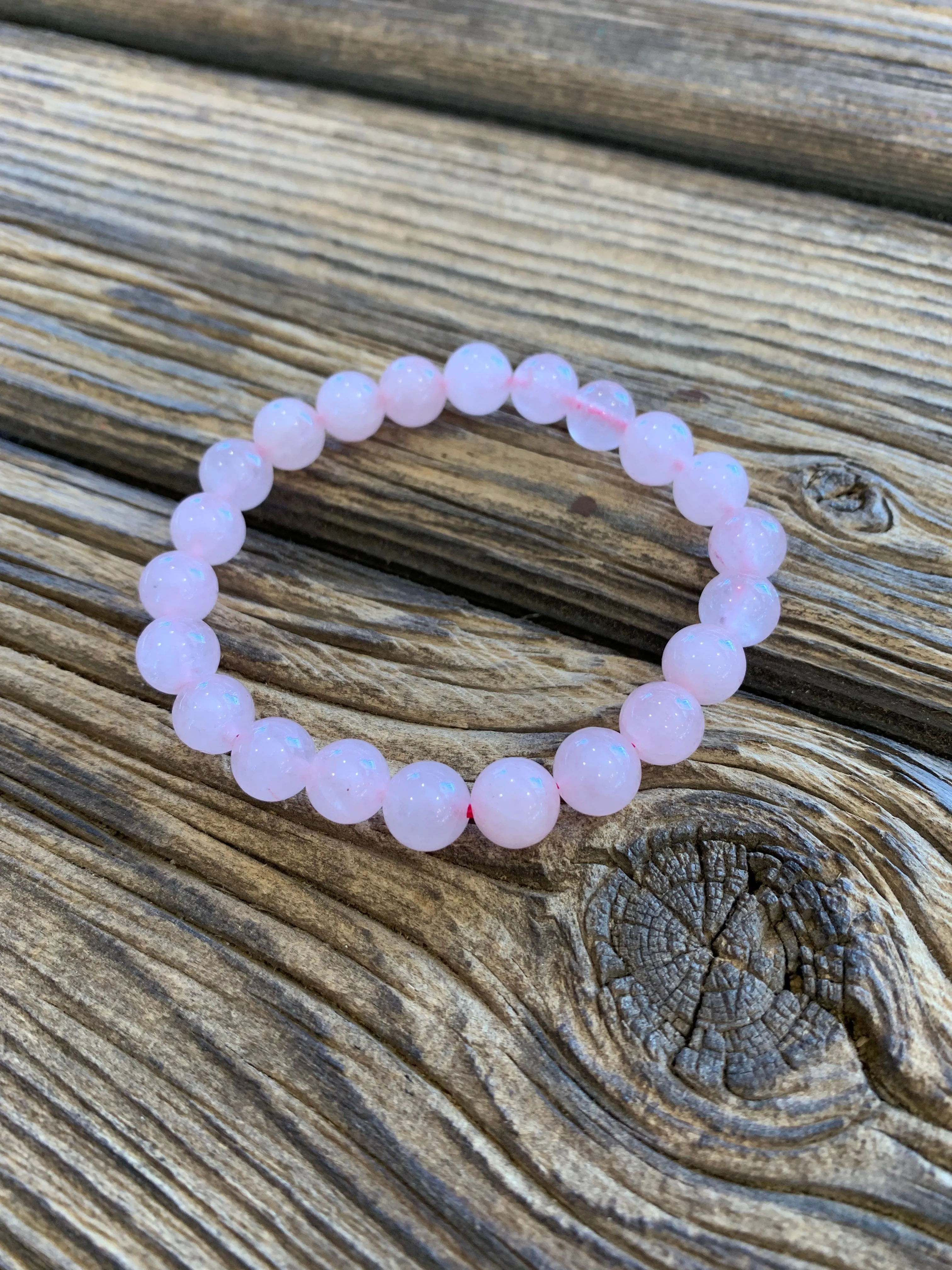 Rose Quartz  Beaded Bracelet