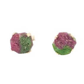 Ruby Zoisite Earrings