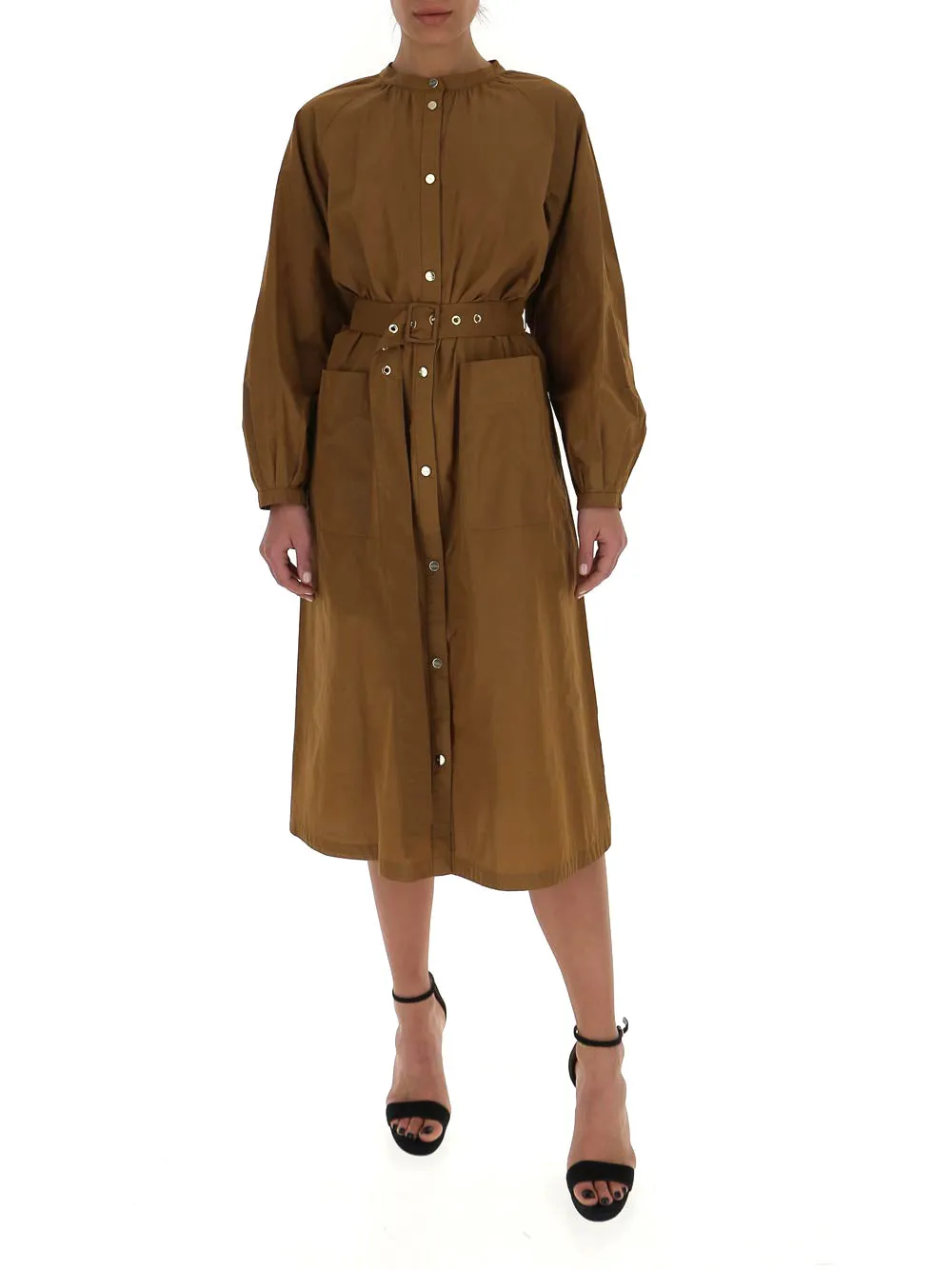 'S Max Mara Belted Midi Dress