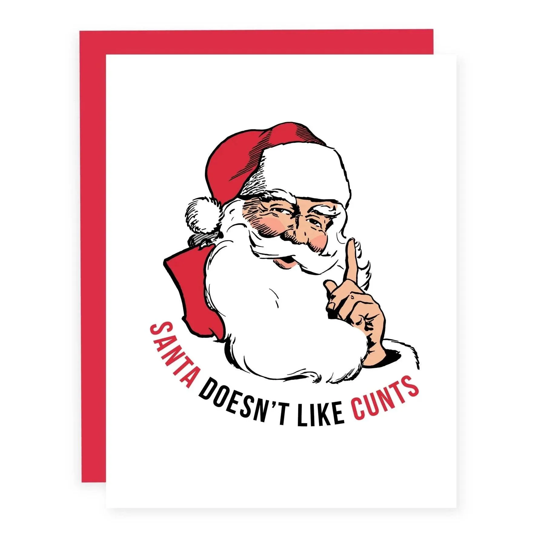 Santa Doesn't Like Cunts | Greeting Card (SALE)