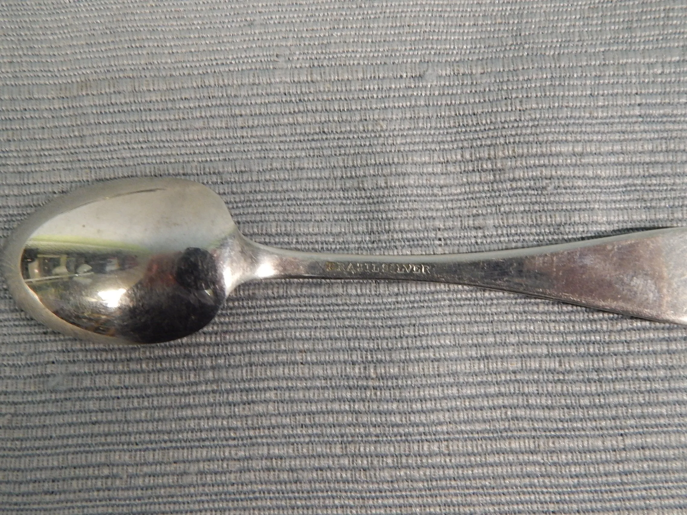 Set of 5 Demitasse Spoons by Brazil Silver - Very Good Vintage Condition