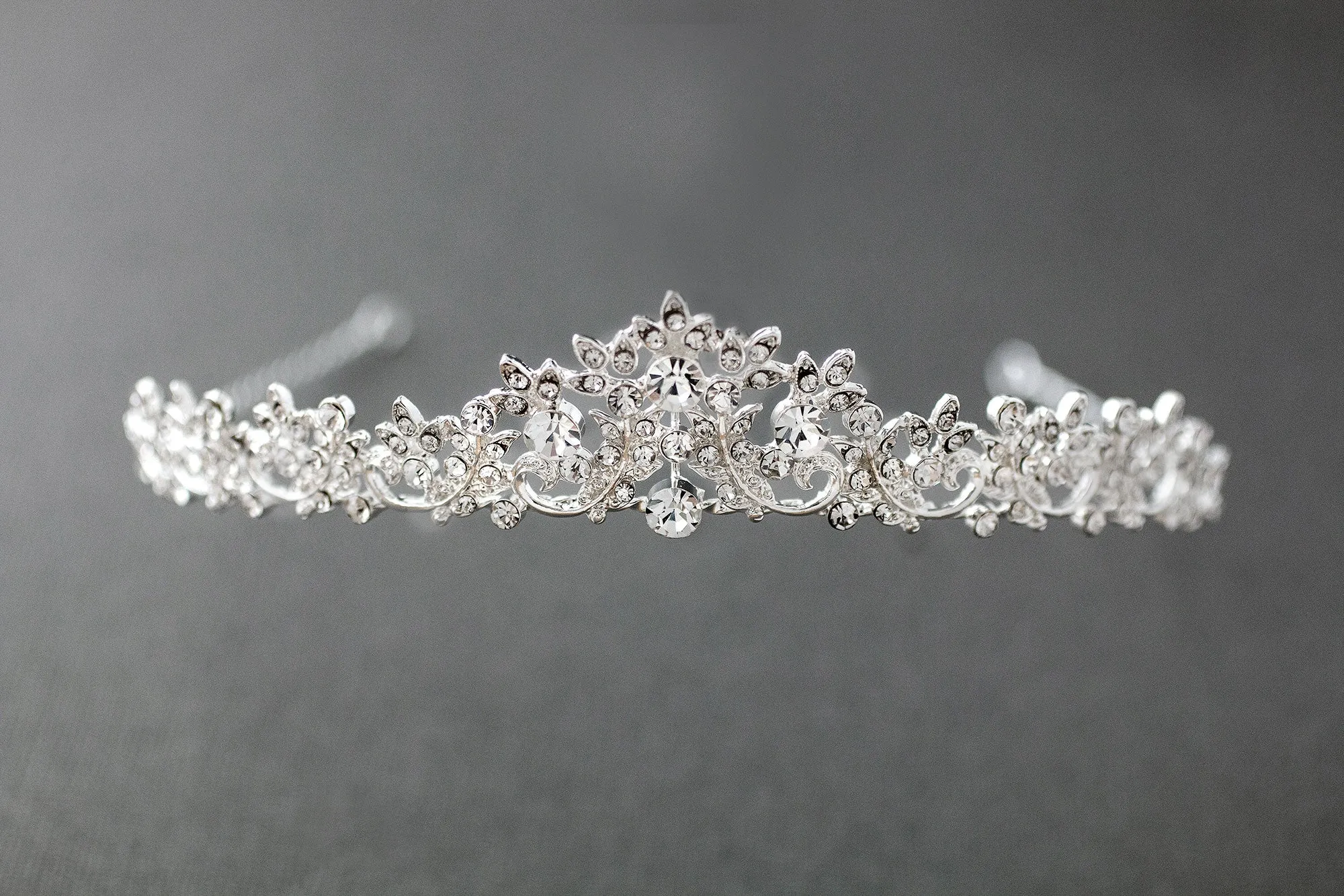 Simple Crystal Bridal Tiara