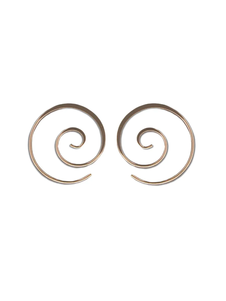 Spiral Hoop Earrings