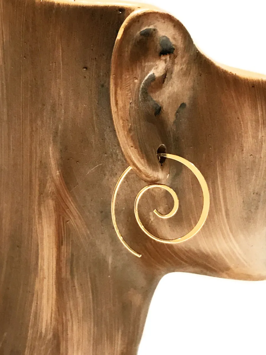 Spiral Hoop Earrings