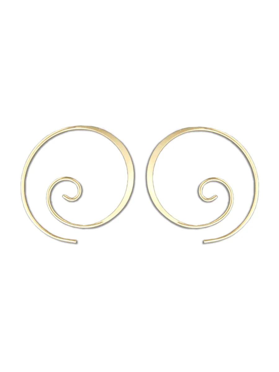 Spiral Hoop Earrings