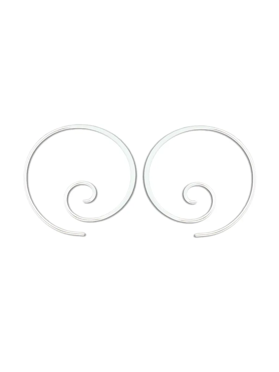 Spiral Hoop Earrings