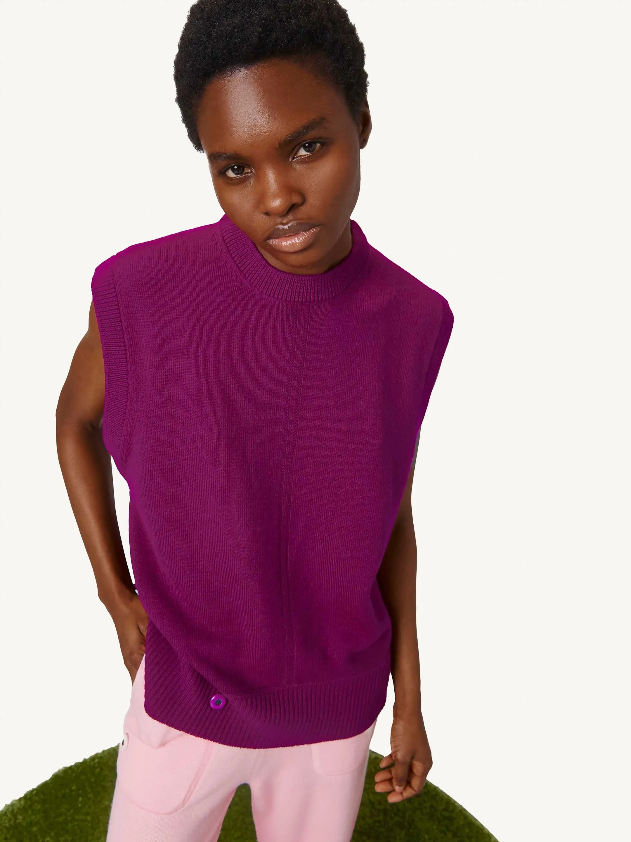 The Crewneck Vest - Royal Purple LP