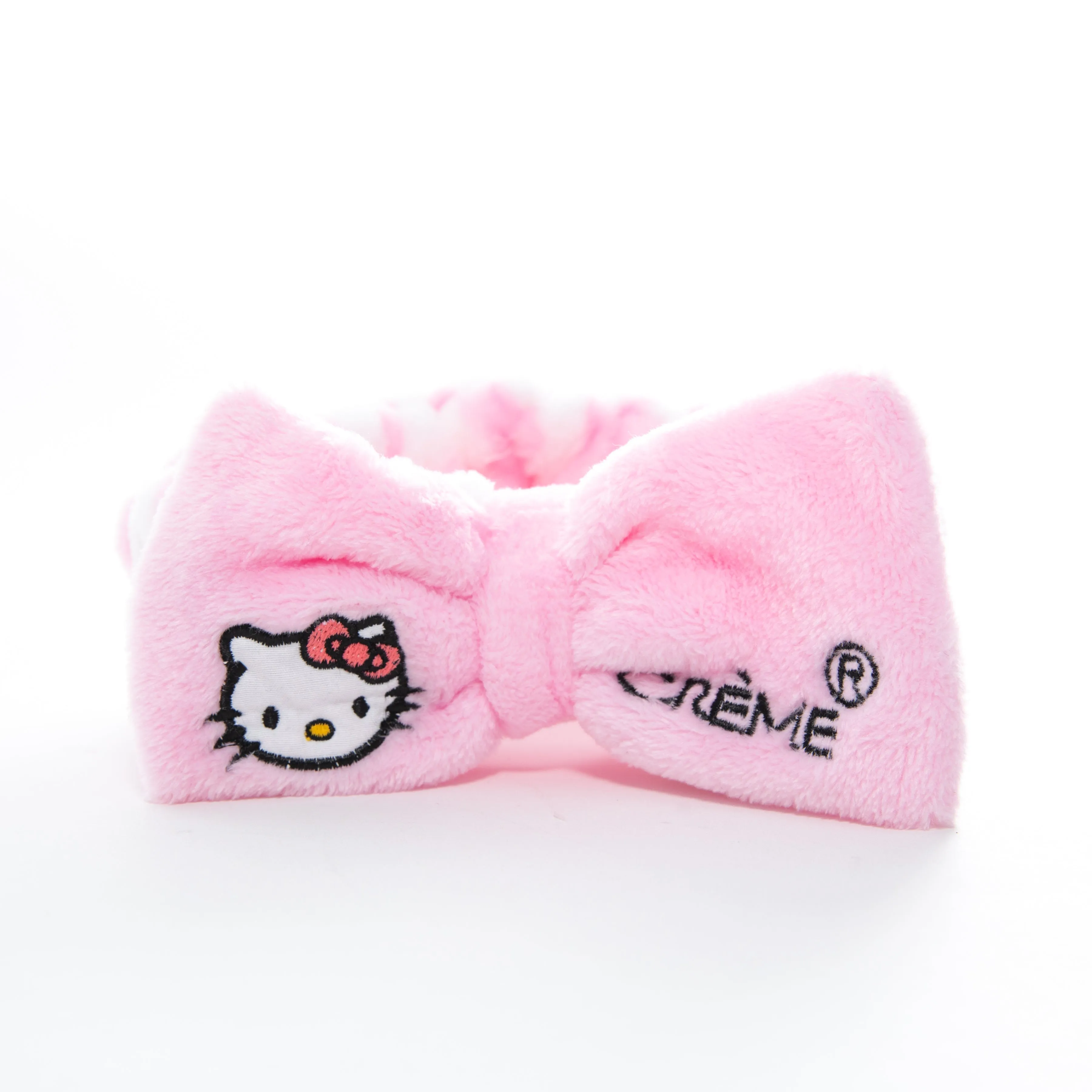 The Crème Shop Hello Kitty Pink White Plush Spa Headband