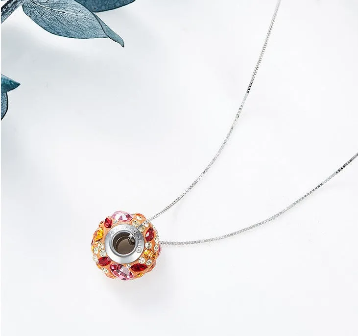 The sunflower swarovski charm