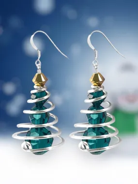 Tinsel Christmas Tree Earring Kit