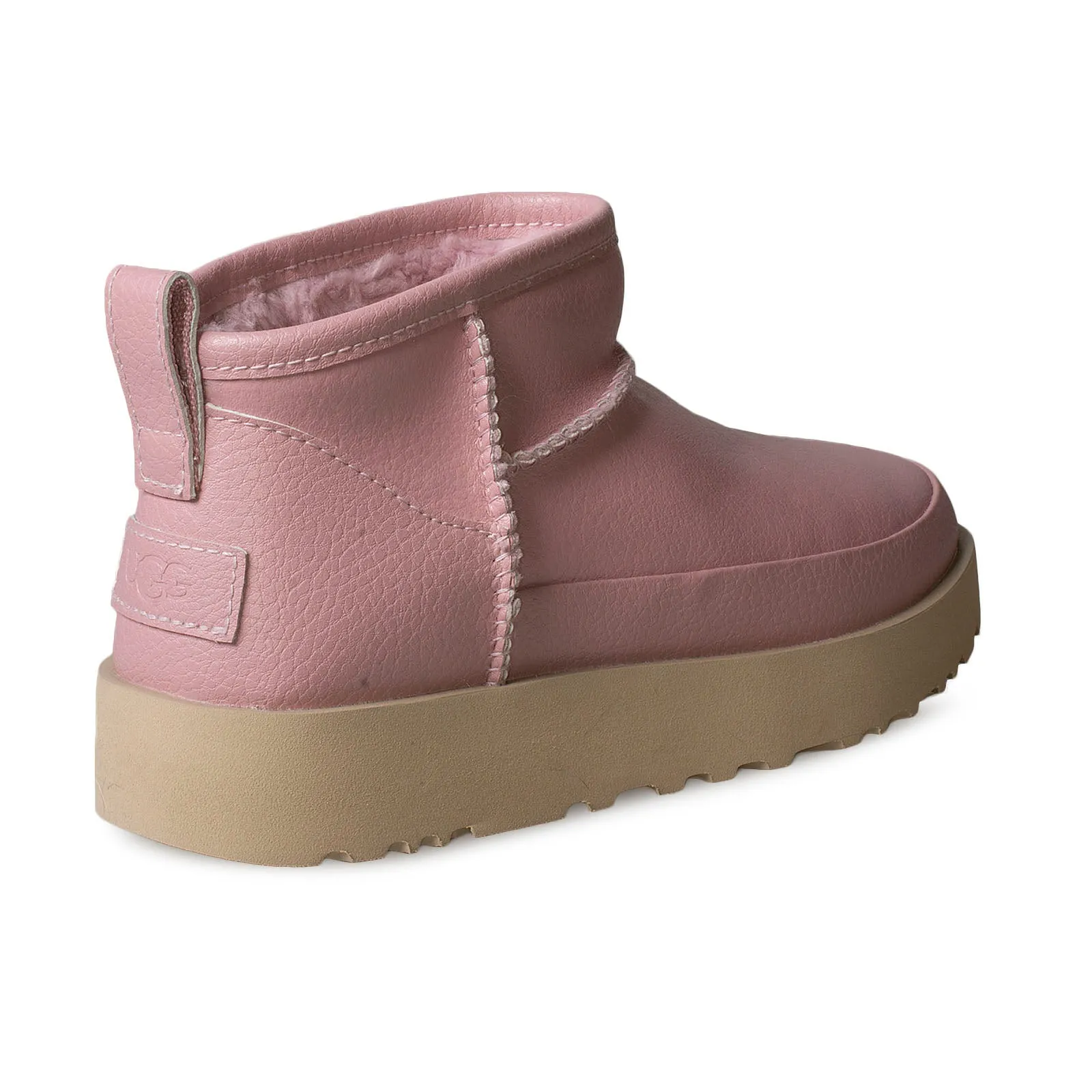 UGG Classic Sugar Ultra Mini Shell Pink Boots - Women's